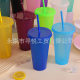 Summer explosions 24OZ glitter sequins suction cup large capacity PP single layer plastic cup 710ml wholesale logo