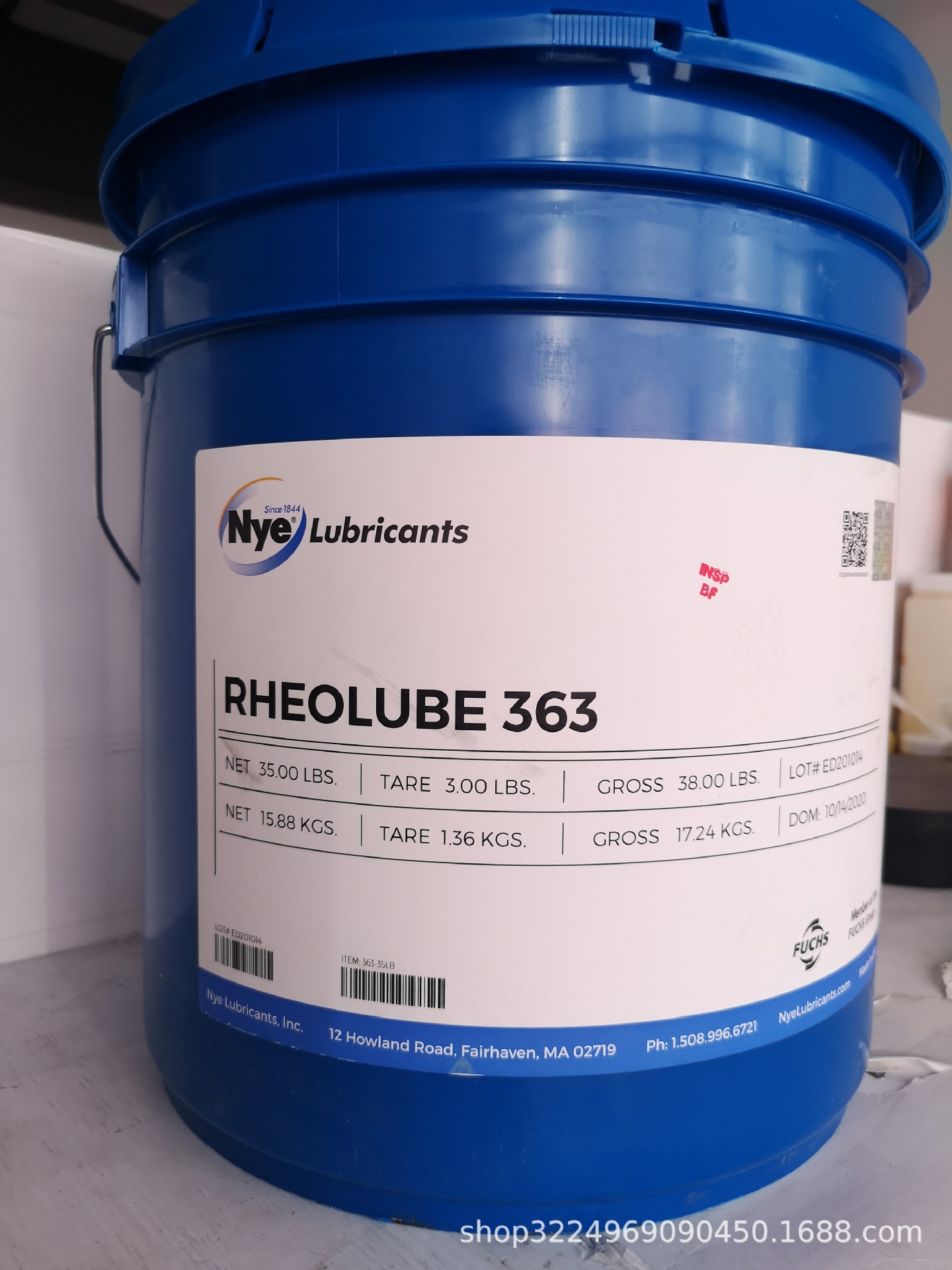 美国奈NYE  SMARTGEL OCK-433-70 PART B润滑油脂现货直发