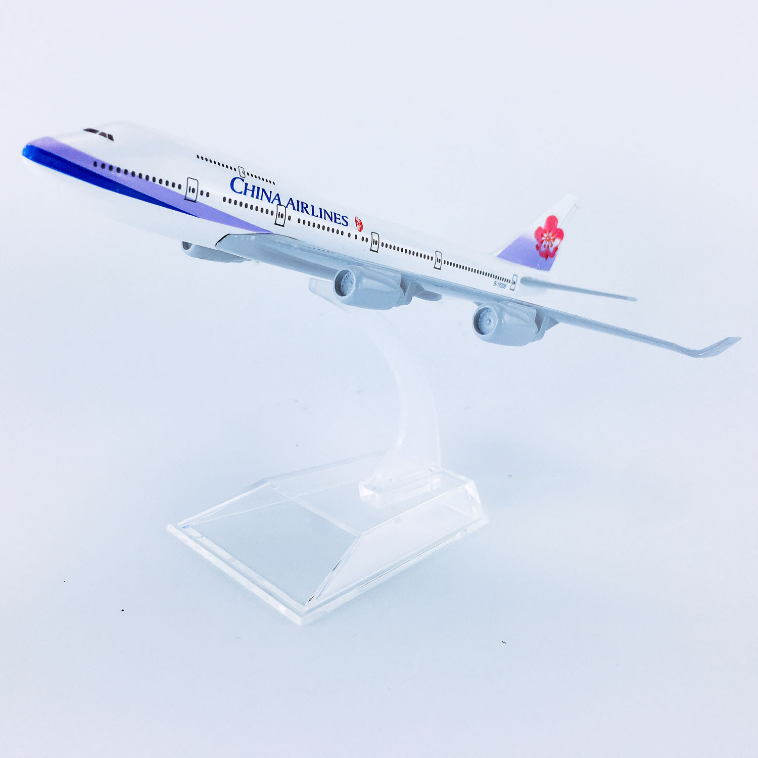 Simulación de aleación de 16cm modelo de vuelo modelo de avión Taiwán China Airlines B747 - 400 Taiwán China Airlines