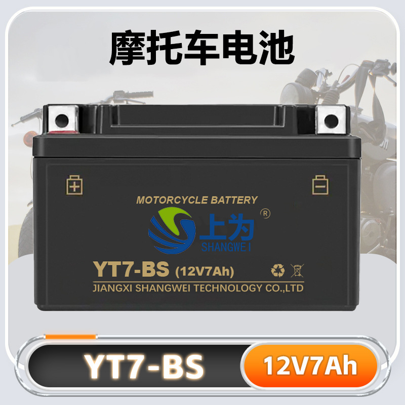 Haojue Suzuki Wuyang Qianjiang Zongshen 12V Motorcycle Battery Yt7L-Bs/Yt7B-Bs Maintenance-Free Dry Battery Haojue Suzuki Wuyang Qianjiang Zongshen 12V Motorcycle Battery Yt7L-Bs/Yt7B-Bs Maintenance-Free Dry Battery