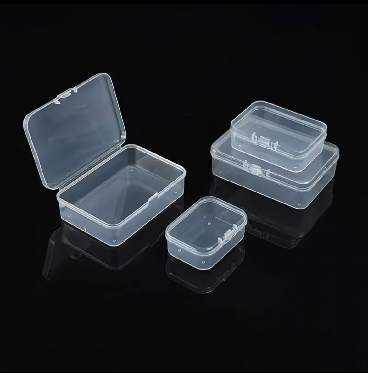 拼豆收纳盒多规格透明PP收纳盒拼豆神器分装盒饰品物料包装盒五金
