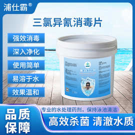 游泳池消毒片水处理灭菌剂泡腾片浴池专用强氯片2克含氯量40%速溶