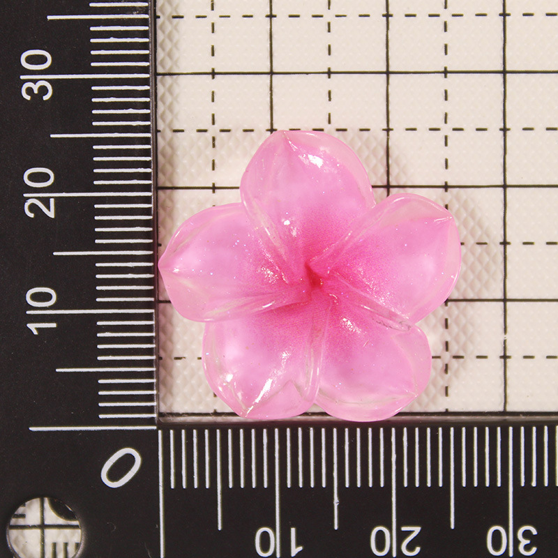 Hielo y destello fino, accesorios de resina de flores de cinco pétalos, fundas para teléfonos móviles, horquillas, accesorios de joyería, pegatinas de refrigerador, ropa, materiales de hebilla de zapatos