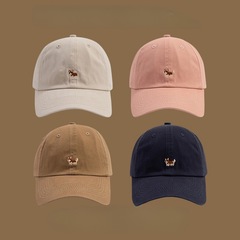 帽子 メンズ 春秋 パピー コーギー 刺繍入り ベースボールキャップ カップル カジュアル 多用途 日よけ 野球帽 レディース つば広