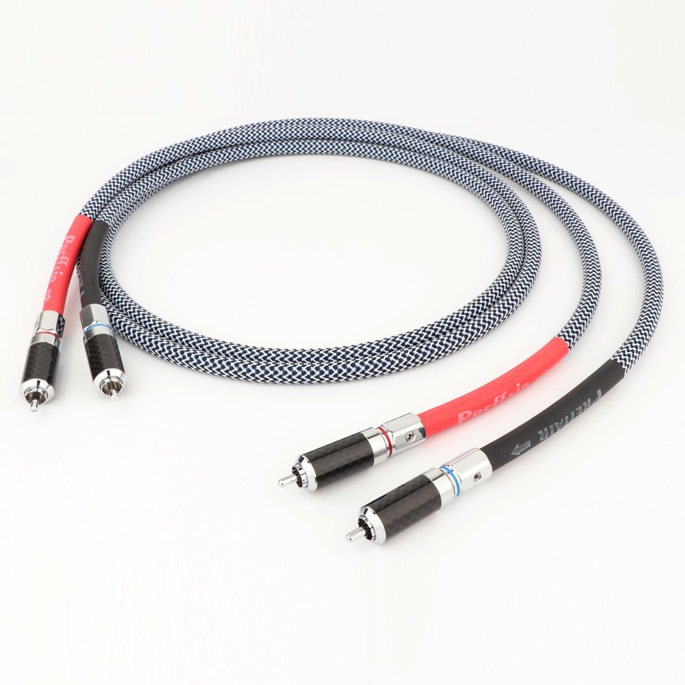 Preffair HiFi grade RCA audio cable male to male 6N OFC silver plated wire rhodium plated RCA lotus plug