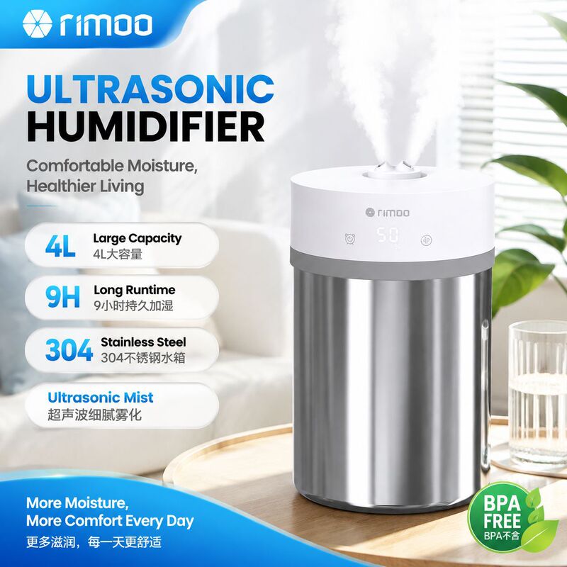 24V Low-Voltage Powered Ultrasonic Humidifier with Easy-To-Clean Stainless Steel Water Tank, Adapter Model, Desktop Small Size Manufacturer 24V Low-Voltage Powered Ultrasonic Humidifier with Easy-To-Clean Stainless Steel Water Tank, Adapter Model, Desktop Small Size Manufacturer