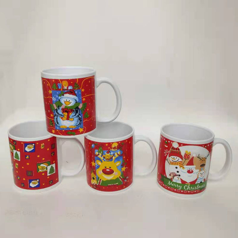 12OZ flor asada taza de cerámica recta taza de cerámica taza de agua creativa taza de leche taza de café al por mayor