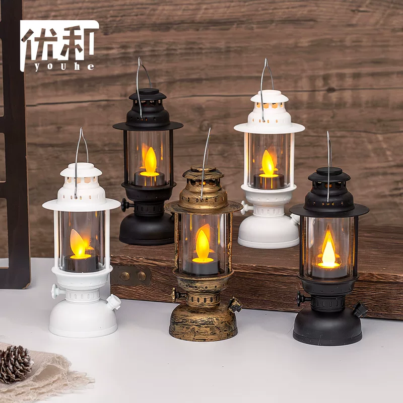 LED Wind Lamp Светящийся Электронная свеча-лампа Колеблющаяся ветровая лампа Настольная декоративная подсветка к Halloween