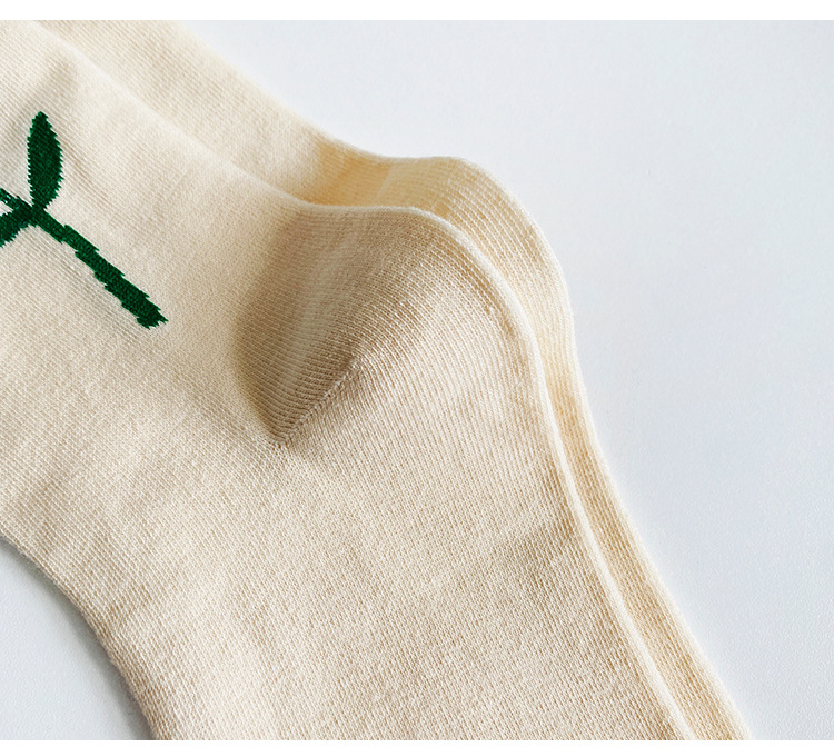 Flower Pattern All Seasons Season Women's Sweet Simple Style Flower Nylon Cotton Crew Socks A Pair