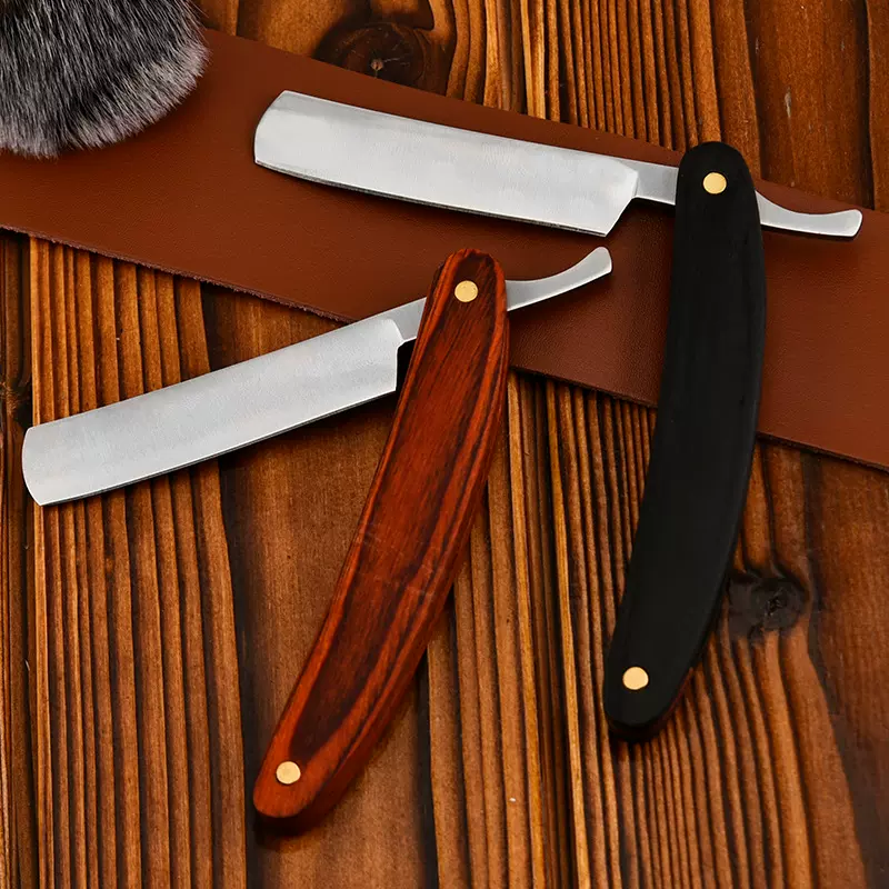 彩木剃刀 老式剃刀 手动刮脸刀 剃须刀 刮胡刀 削发刀 高档剃须刀