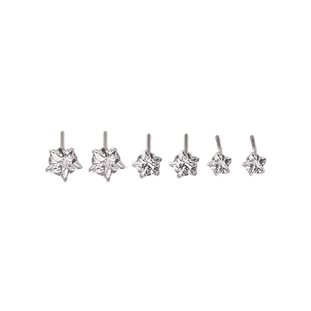 Earrings small sophisticated design, zircon stud earrings, hypoallergenic lightweight