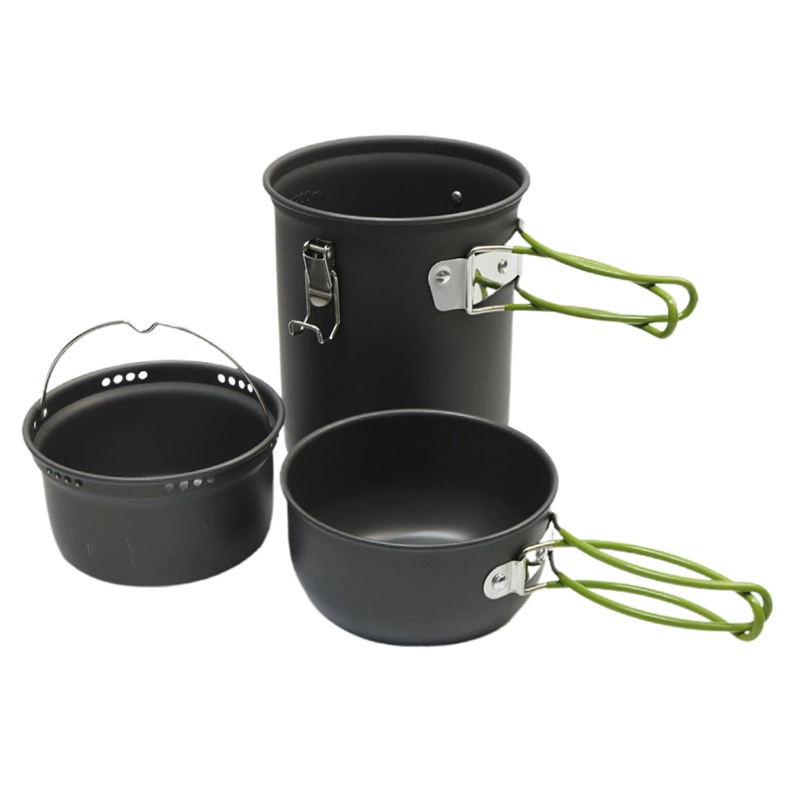 Camping pots and outdoor pots and utensils camping cookware picnic sets camping cook pot picnic set portable individual pot