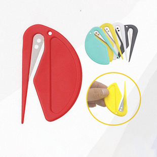 Plastic mini kitchen unsealing knife non-slip cutter multifunctional unsealing knife rope cutter baking unpacking tool