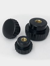 直纹把手胶木圆头手拧螺母条纹旋钮塑料手柄滚花螺帽M5M6M8M10M12