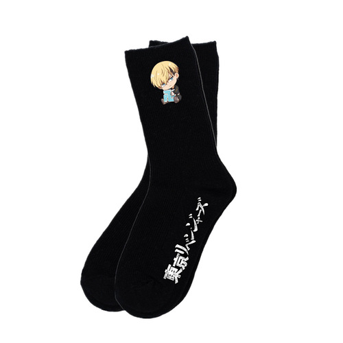 Tokyo Avengers socks: Summer-style, breathable cotton socks with Japanese-style cartoon designs and vibrant prints—perfect for sports or soccer!