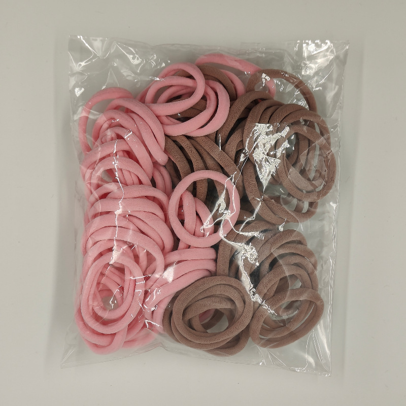 Venta directa de fábrica versión coreana 4.5 sin costuras, alta elasticidad, sin dañar el cabello, anillo de toalla para adultos, 100 anillos para el cabello, cuerda para el cabello al por mayor