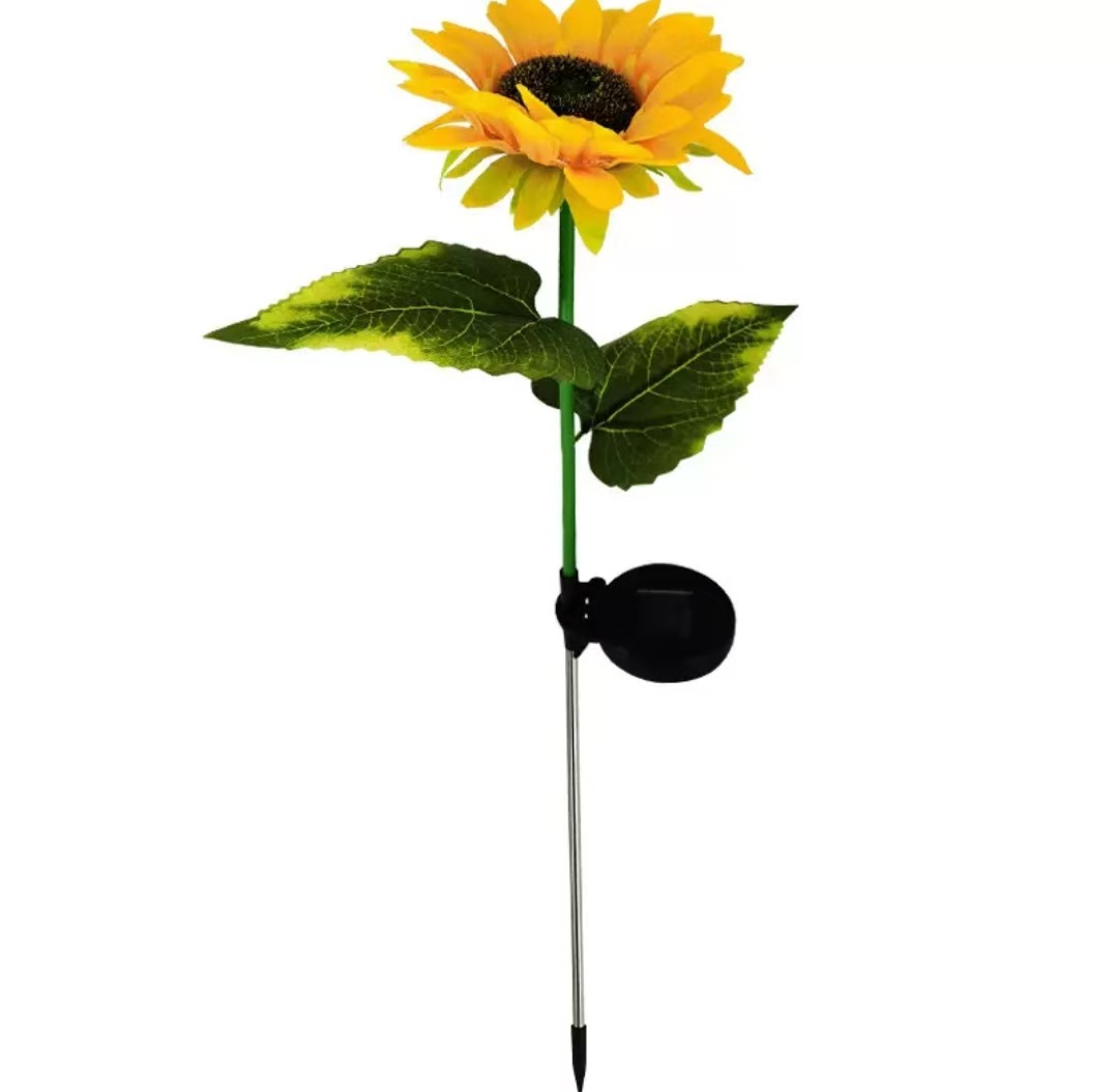 Ambiente festivo césped jardín al aire libre patio decoración lámpara solar girasol lámpara de flores de margarita lámpara de tierra