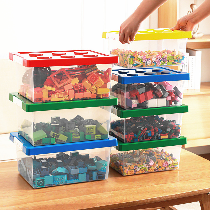 Extra Large Kidsren's Lego Building Block Storage Box Storage Box Kindergarten Baby Toy Classification Dustproof Plastic Magnetic Extra Large Kidsren's Lego Building Block Storage Box Storage Box Kindergarten Baby Toy Classification Dustproof Plastic Magnetic