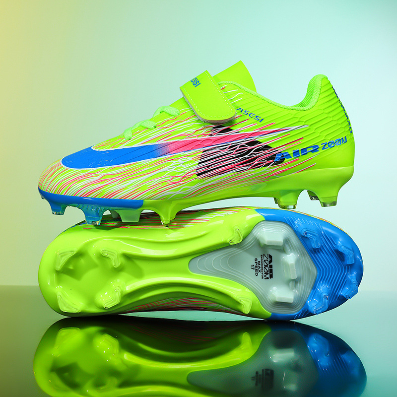 Cross-border children's soccer cleats, suitable for elementary school students, for grass training, and for youth boys and girls to wear in soccer matches