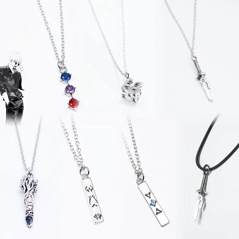 Animation peripheral incantation back to war necklace five enlightenment two-sided lodge Nuo Fu black Hui props pendant necklace cos jewelry Animation peripheral incantation back to war necklace five enlightenment two-sided lodge Nuo Fu black Hui props pendant necklace cos jewelry