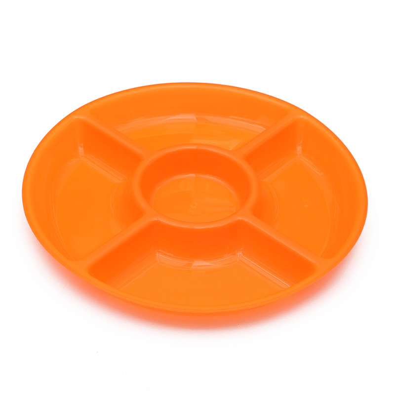 Plato de frutas con 4 compartimentos, estilo moderno