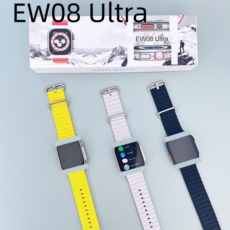 EW08 Ultra smart watch Huaqiang North s8 Bluetooth phone black technology wireless charging sports watch EW08 Ultra smart watch Huaqiang North s8 Bluetooth phone black technology wireless charging sports watch