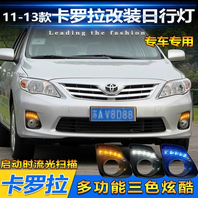 11-13 Toyota Corolla üçün LED Gündüz Hərəkət İşıqları, Axan Dönmə Siqnalı