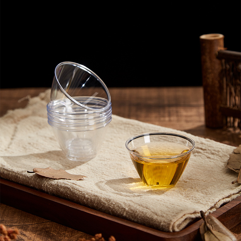 Disposable 60ml Cup, Aviation Cup, Ps Hard Plastic Tasting Cup, Thickened Transparent Hard Crystal Cup