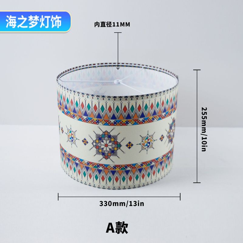 跨境亚马逊拆卸台灯灯罩图案印刷特色家居装饰织物布艺落地灯灯罩|undefined