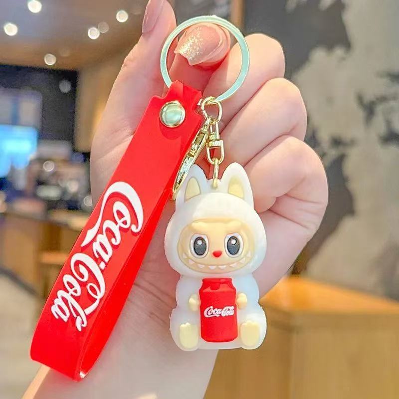 新しい漫画コーララブキーホルダーキーホルダー車の絶妙な人形かわいいバッグペンダントギフト|undefined