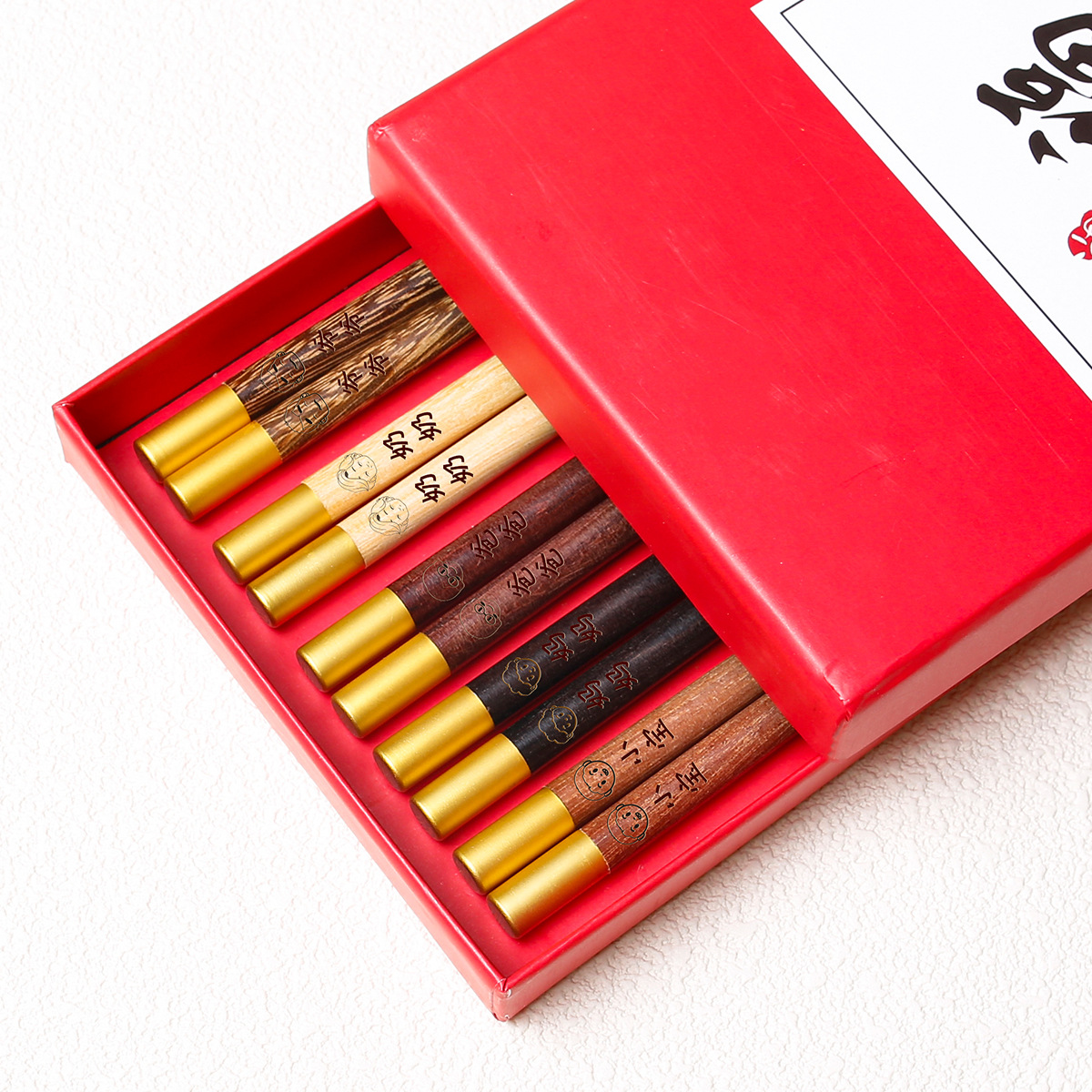 Palillos de madera de wengué de marea nacional al por mayor Palillos de cocina de madera maciza para el hogar Palillos para una persona Palillos sin pintura, sin cera, antideslizantes y no fáciles de mohos