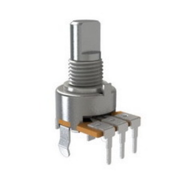 厂家供应R121旋转金属轴电位器，金属轴套电位器，音量可调电位器