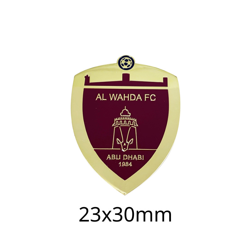 Insignias metálicas transfronterizas, pegatinas para teléfonos móviles, broches, Copa Mundial, Liga de Campeones, club de fútbol, insignias del Real Madrid, insignias del Liverpool al por mayor