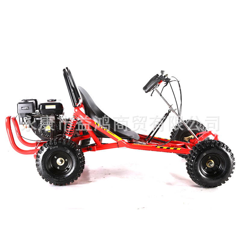 168汽油款手刹方向盘 配6寸飞机轮胎 (1)