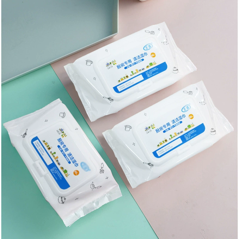 Влажные салфетки для чистки кухни, вытяжка, салфетки для обезжиривания плиты, одноразовые салфетки для чистки рабочего стола, кухонные салфетки