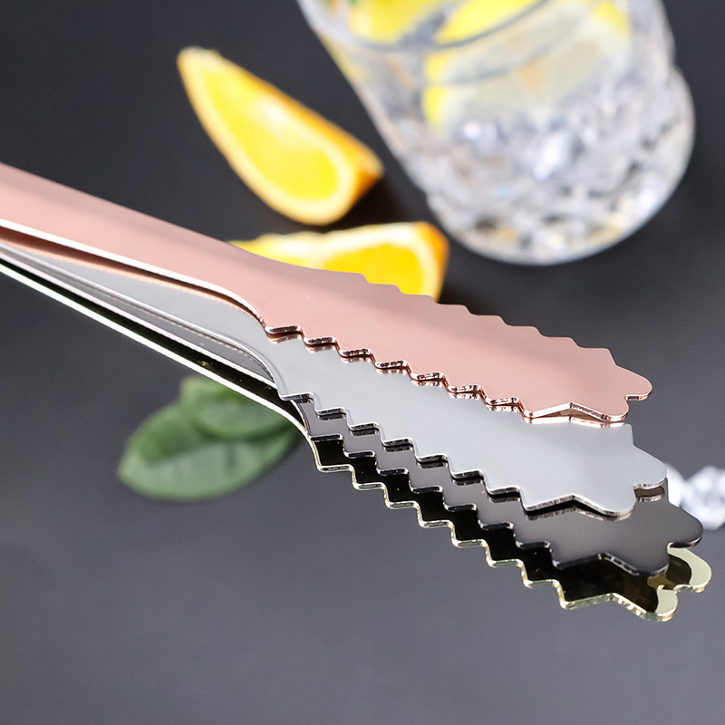 Clip de hielo de acero inoxidable transfronterizo, clip de hielo antideslizante de alto valor facial, clip de caramelo casero, clip de barbacoa, clip de hielo de acero inoxidable