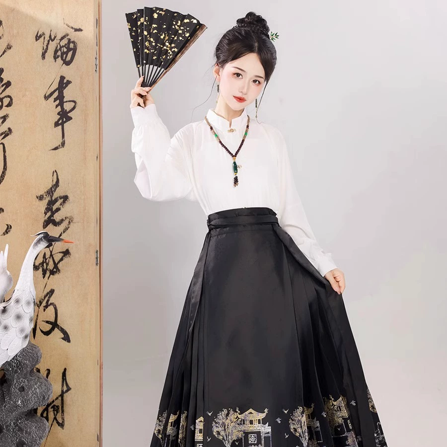 Оригинальное креативное женское платье ханьфу Heyi Huating, новое Тканое Золотое Платье макси в китайском стиле, повседневный костюм для поездок на весну и осень