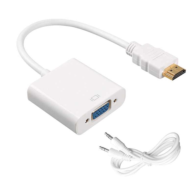 Adaptador/Convertidor de HDMI a VGA, Soporta Audio/Video