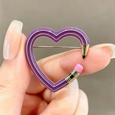 enamel pin, niche cute – Yaxa sancaqları - purple
