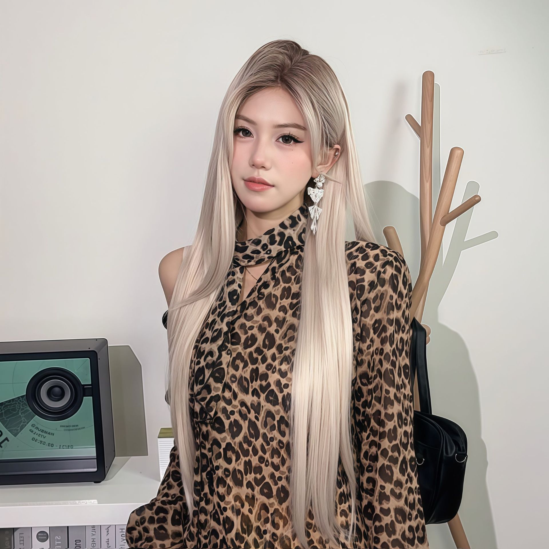 Wig for Women, Tiktok Influencer Style, Full Head Wig, Handmade Crochet, Lace Front, Elastic Inner Net Wig