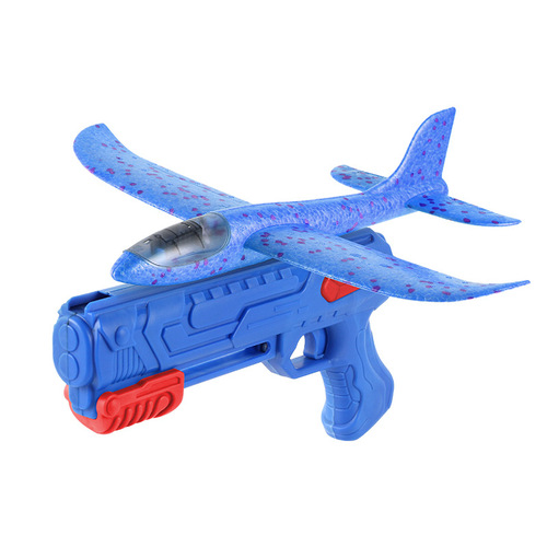 The same cross-border foam ejection aircraft gun toy children's outdoor hand-thrown glide flight launcher