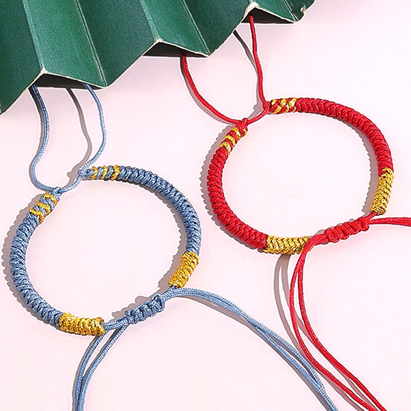 Hand-Woven Red String Bracelet DIY Semi-Finished Product for Men and Women, Fortune Beads Stringing Cord, Safety Buckle Bracelet, Weaving Thread Hand-Woven Red String Bracelet DIY Semi-Finished Product for Men and Women, Fortune Beads Stringing Cord, Safety Buckle Bracelet, Weaving Thread