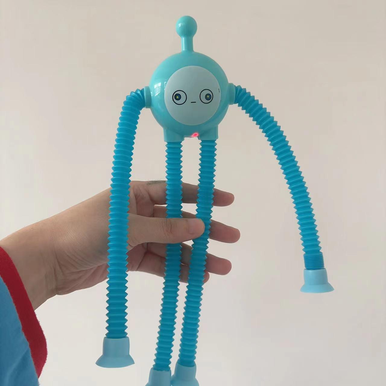 Tubo telescópico al por mayor dibujos animados lindo rompecabezas huevo fiesta descompresión juguete aburrido descompresión artefacto ventosa tubo tirón