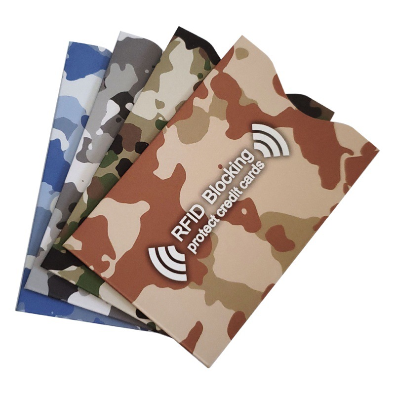 Coated Paper Aluminum Foil Card Holder Rfid Shielded Card Holder Anti-Theft Brush Anti-Scanning Anti-Degaussing Bank Card Id Card Holder