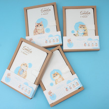 手帐本皮面创意卡通记事本韩国可爱随身学生笔记本子文具 礼盒装