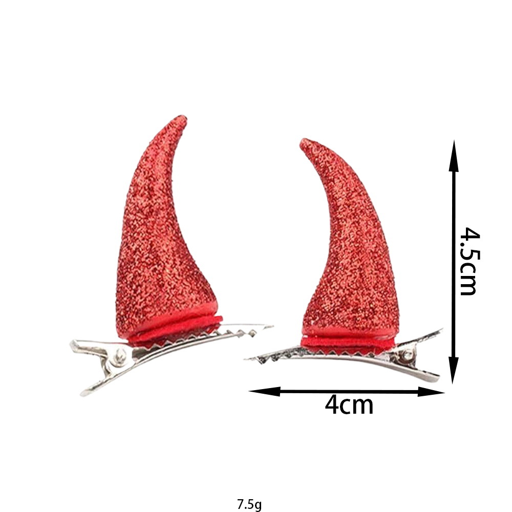 Halloween diablo cos tocado cuerno tenedor Halloween cuerno cuerno accesorios para el cabello diadema cola de diablo