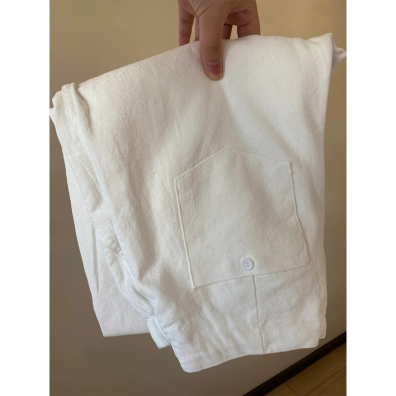 Really stunning~ Natural~ Linen white pants 2026 summer new style…