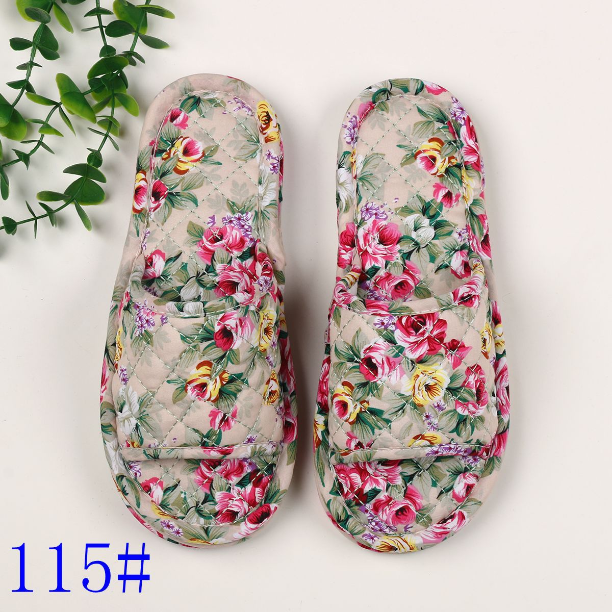 여성용 3겹 꽃무늬 천 115