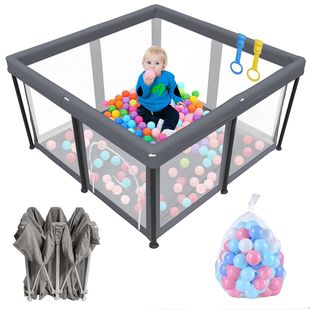 Cross-Border Baby Playpen Infant Indoor Toddler Crawling Anti-Fall Fence Portable Foldable Protective Fence