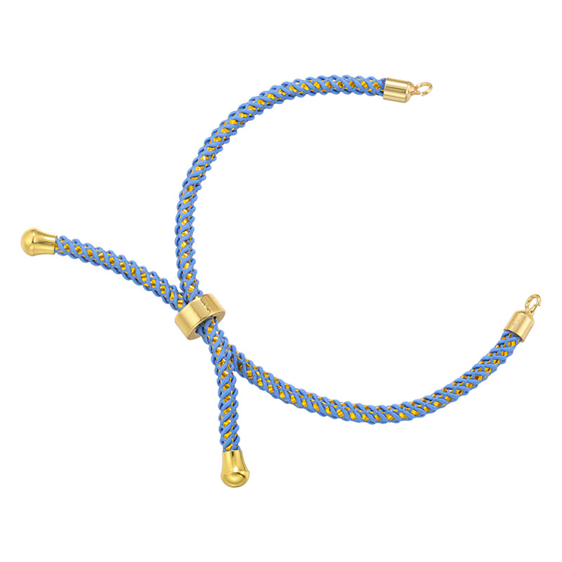 5g Weight Rope Jewelry Making Type Bracelets Classification 1 Piece Quantity rope, Brass Material Geometric Pattern Knitting Design Simple Style Style 1 Piece Simple Style Geometric Rope Brass Knitting Rope Jewelry Accessories 14